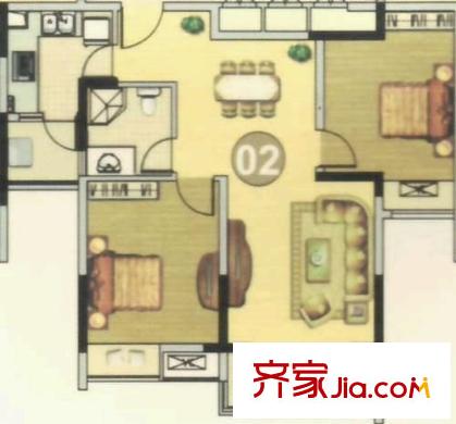 長江花園 戶型圖