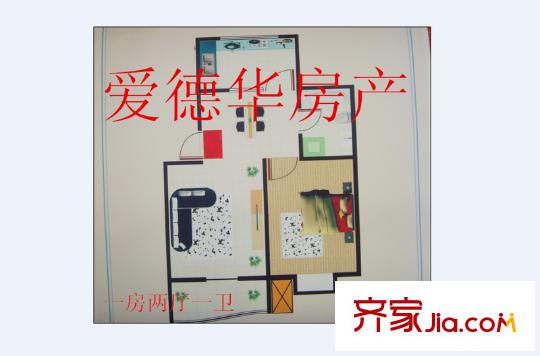 蓬曦園  戶型圖 1室1廳1衛(wèi)