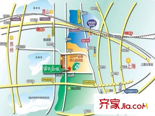 清華名城交通圖