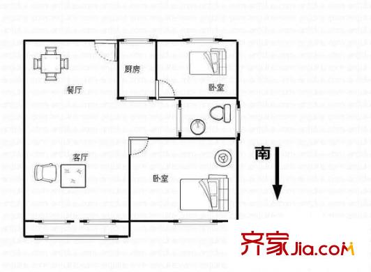 康城花園 4室 戶型圖