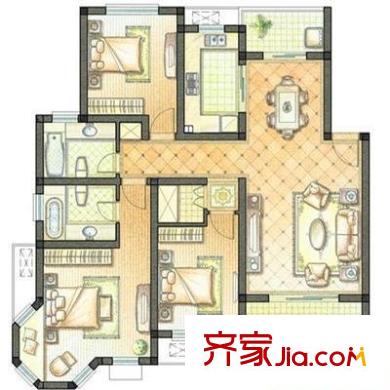康城花園 2室 戶型圖