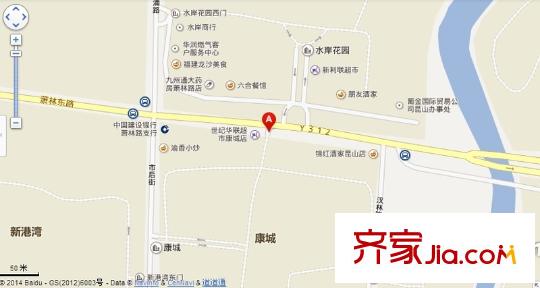 康城花園交通圖