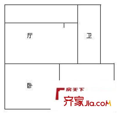 鳳凰城  戶型圖 4室2廳1衛(wèi)