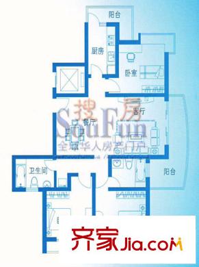 和興東城D型（已售完） 3室2廳2衛(wèi)1廚