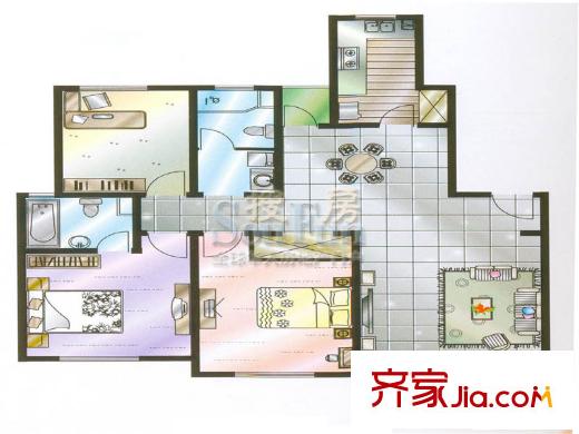 昆山花園  戶型圖