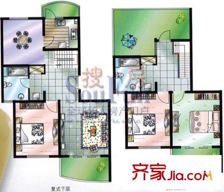 昆山花園  戶型圖