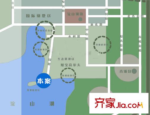 耀江淀湖桃源交通圖