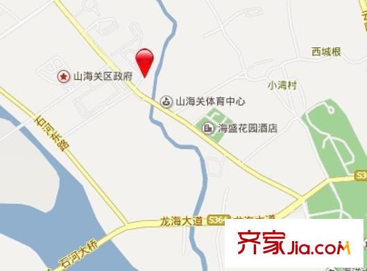海韻丁香交通圖秦皇島  