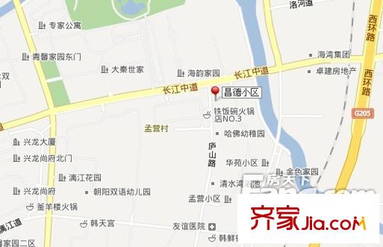 昌德小區(qū)交通圖