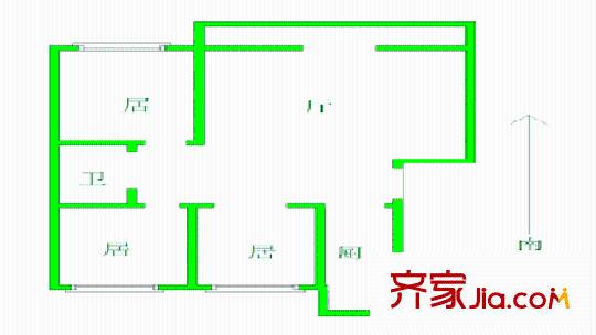 昌德小區(qū)戶型圖三居2 
