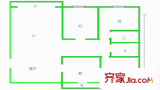 昌德小區(qū)戶型圖三居3 