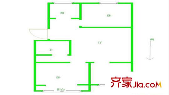 昌德小區(qū)戶型圖三居1 