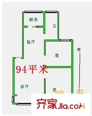 昌德小區(qū) 2室 戶型圖