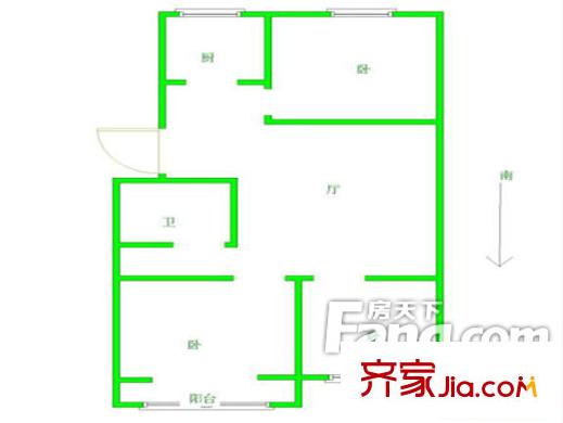 福壽里戶型圖三居1 