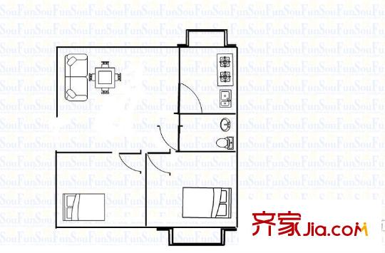 文精里兩室一廳一廚一衛(wèi)