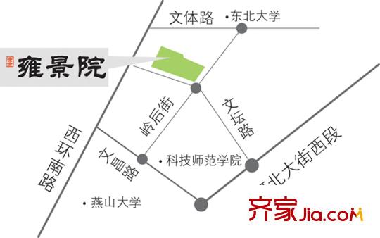 金舍雍景院交通圖