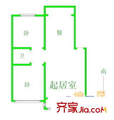 孟營二區(qū) 2室 戶型圖