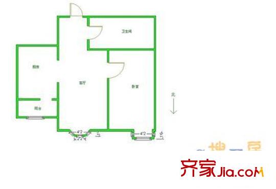 維多利亞海灣戶型圖維多麗亞海灣 1室 戶型圖 1室1衛(wèi)1廚