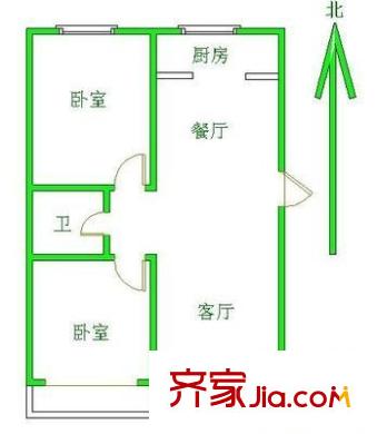 海韻家園 2室 戶型圖