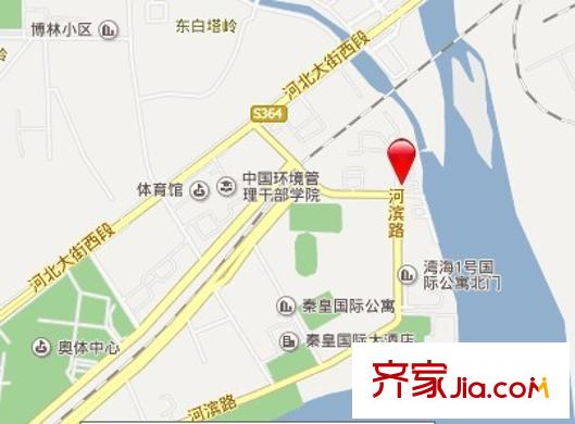 陽(yáng)光海岸交通圖秦皇島  