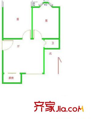海韻家園 2室 戶型圖