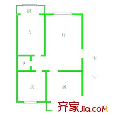 海韻家園 2室 戶型圖