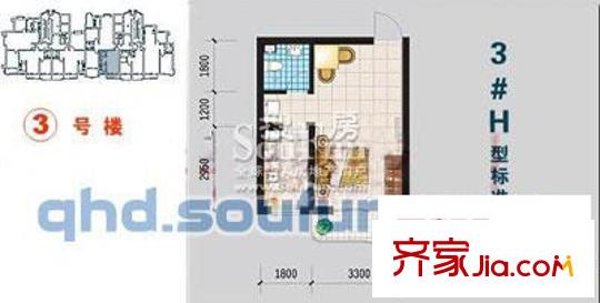 陽光海岸戶型圖戶型圖 1室1衛(wèi)