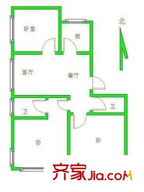 興龍尚府 3室 戶型圖
