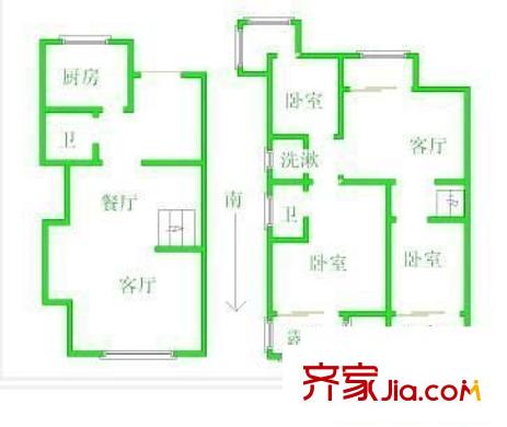 興龍尚府 4室 戶型圖