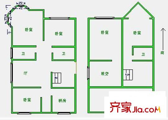 興龍尚府 4室 戶型圖