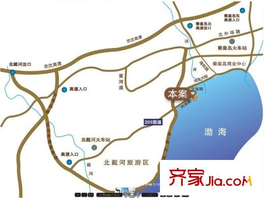 金夢海灣第一觀交通圖
