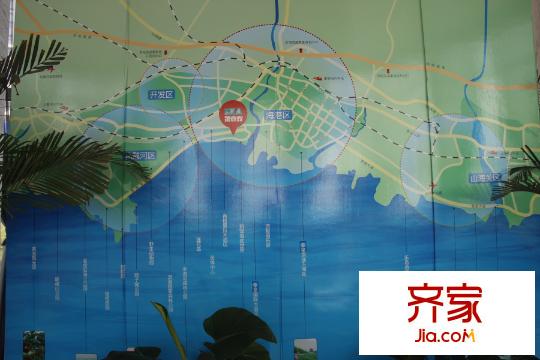 金夢(mèng)海灣第一觀售樓處交通圖（2015.09.22）