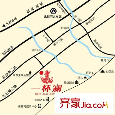 榮盛?一杯瀾交通圖