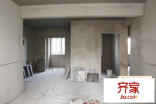 湯河銘筑114平三居戶型客廳實拍（2015.11.23）