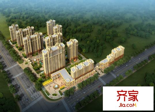 盛德廊悅府樓座鳥瞰圖