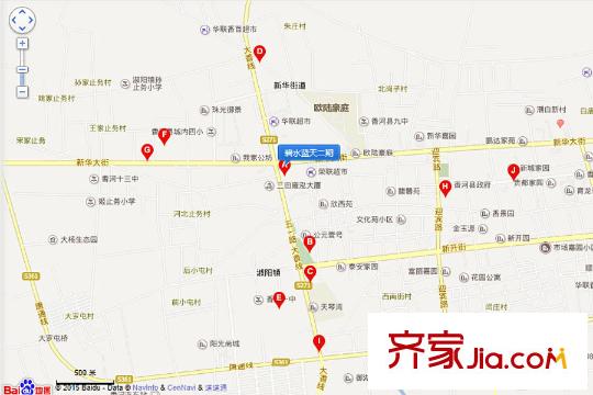 碧水藍(lán)天二期交通坐標(biāo)圖