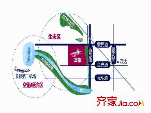 康城?瑞河蘭喬交通圖