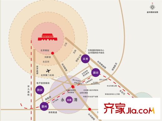 泓盛名園區(qū)位圖