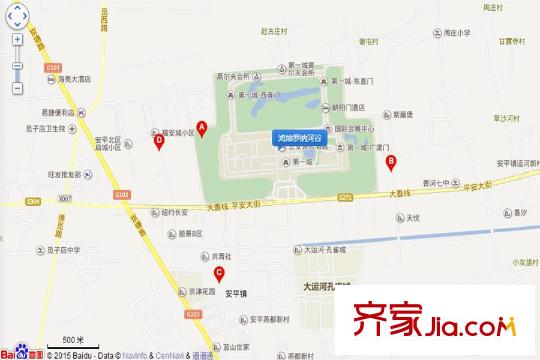 鴻坤羅納河谷交通坐標(biāo)圖