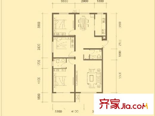 馨園麗景4#樓136平方米 3居 3室2廳2衛(wèi)1廚