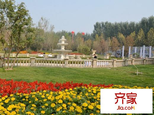 帕克先生售樓處園林實(shí)景（2014.6.15）