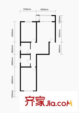 逸品藍山戶型圖10A戶型圖 2室2廳1衛(wèi)1廚