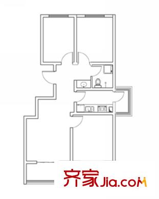 昶友新天地小區(qū)戶型圖1單01戶 