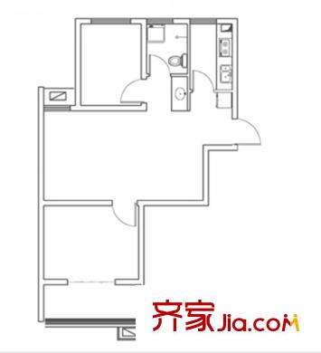 昶友新天地小區(qū)戶型圖2、3單03戶 