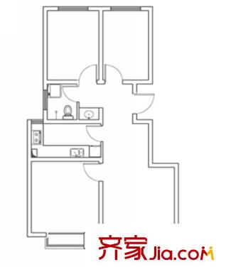 昶友新天地小區(qū)戶型圖1單02戶 