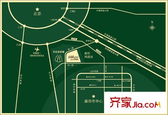 生態(tài)城公園360°交通圖