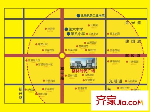 格林郡府商圈圖