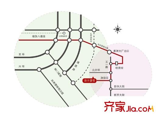 珠光御景交通圖