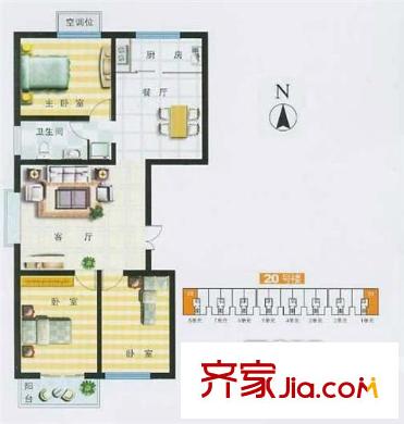 吉祥小區(qū)戶型圖戶型圖 3室2廳1衛(wèi)1廚