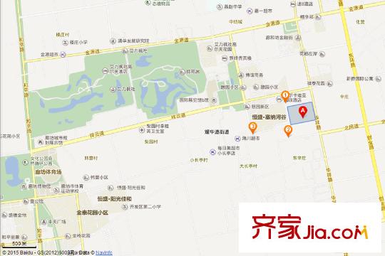 塞納榮府交通坐標(biāo)圖